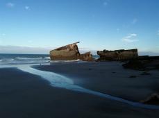 Plage et épave Octeville-sur-mer