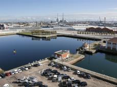 Regard sur le paysage portuaire, Le Havre