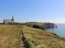 Etretat, la falaise d'Amont