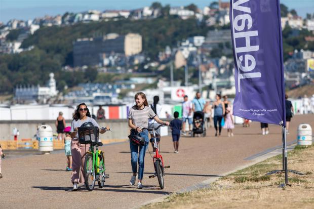 Plage, vélo,  Le Havre