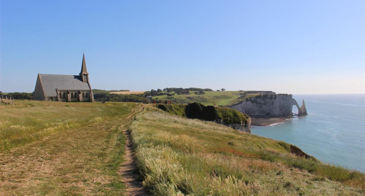 Etretat, la falaise d'Amont