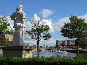 Bassin du Roy, statue de François 1er, Le Havre