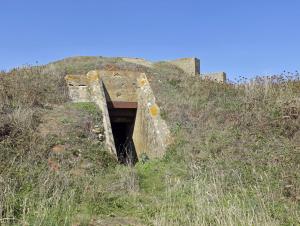 Entrée d'un blockhaus de La Poterie