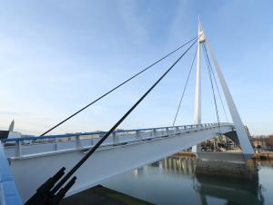 Passerelle François Le Chevalier et bassin du Commerce, Le Havre