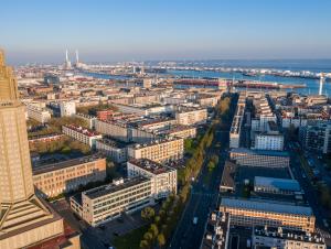 Vue aérienne du Boulevard François 1er