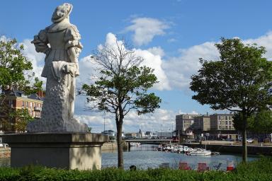 Bassin du Roy, statue de François 1er, Le Havre