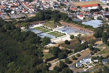 Vue aérienne des Jardins suspendus