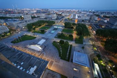 Vue depuis la tour de l'Hôtel de ville, Le Havre