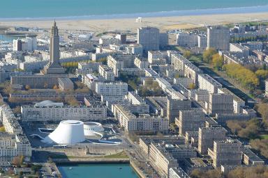 Vue aérienne Le havre