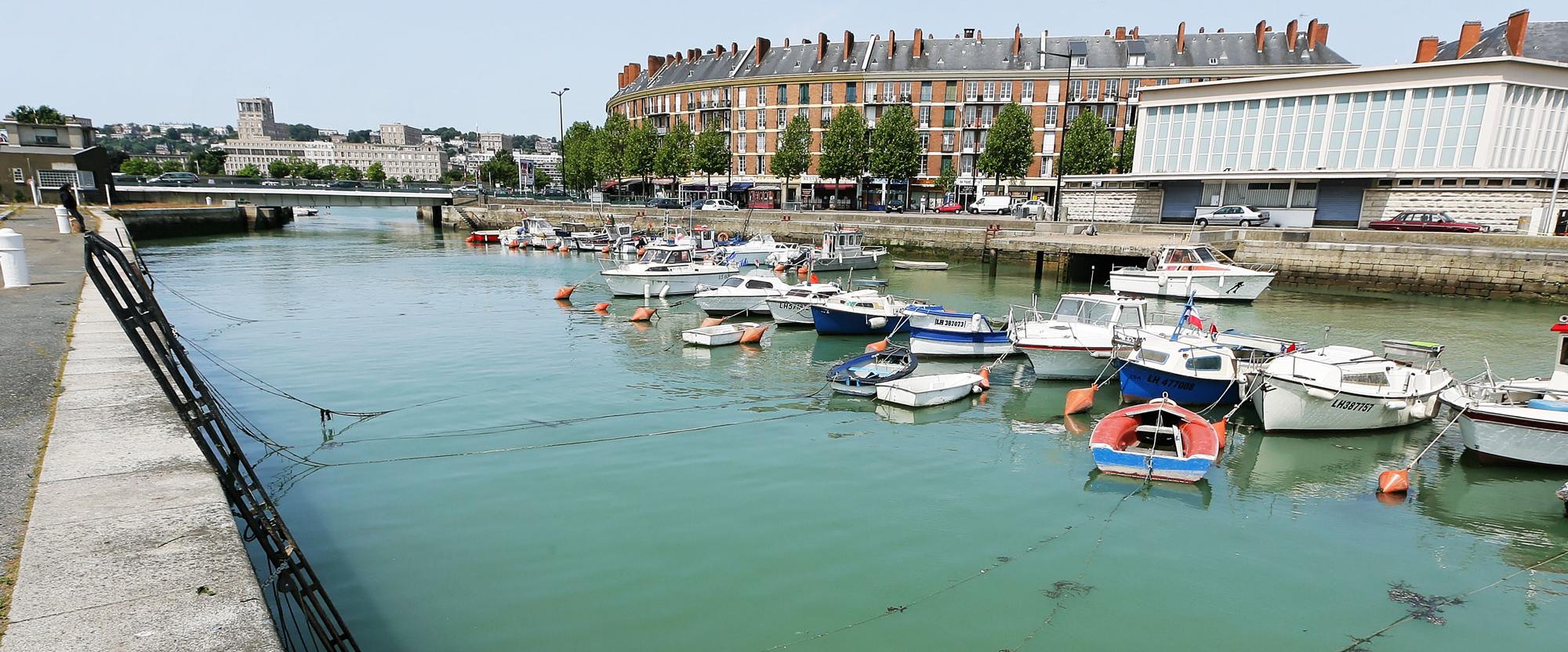 Bassin du Roy dans le quartier Saint-François, Le Havre