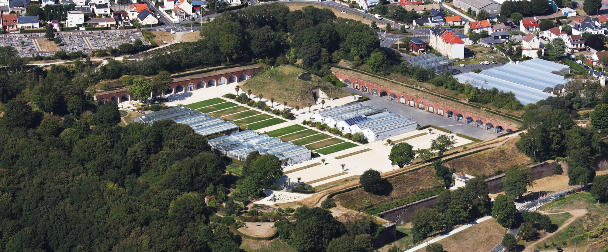 Vue aérienne des Jardins suspendus