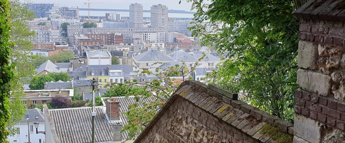 Vue depuis l'escalier Beasley, Le Havre