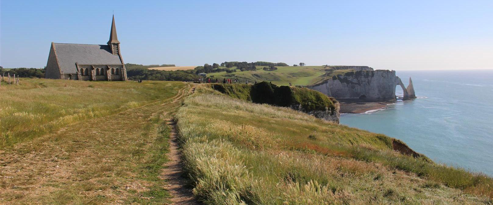 Etretat, la falaise d'Amont