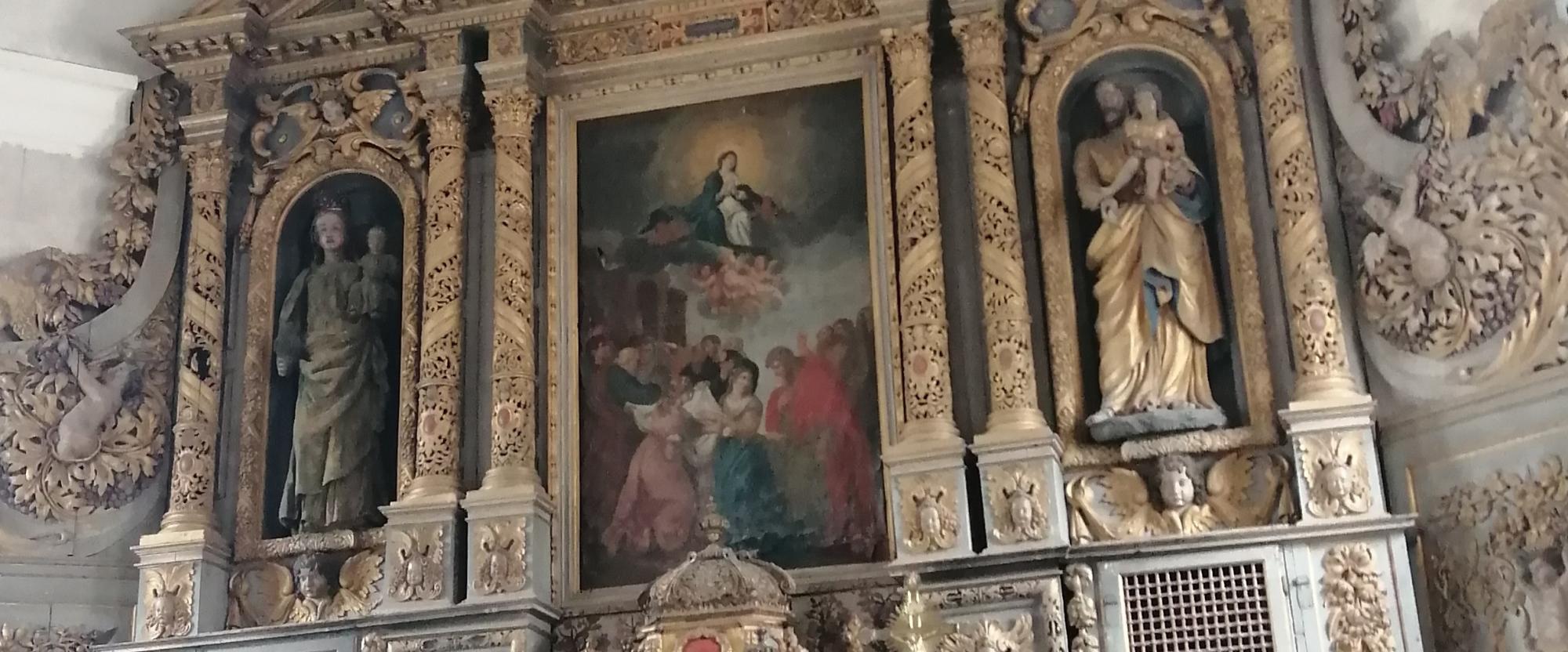 Retable baroque de l'église Notre-Dame-de-la-consolation de Gournay-en-Caux