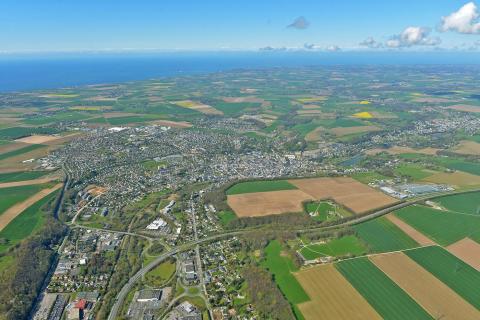 Vue aérienne Le Havre Seine Métropole